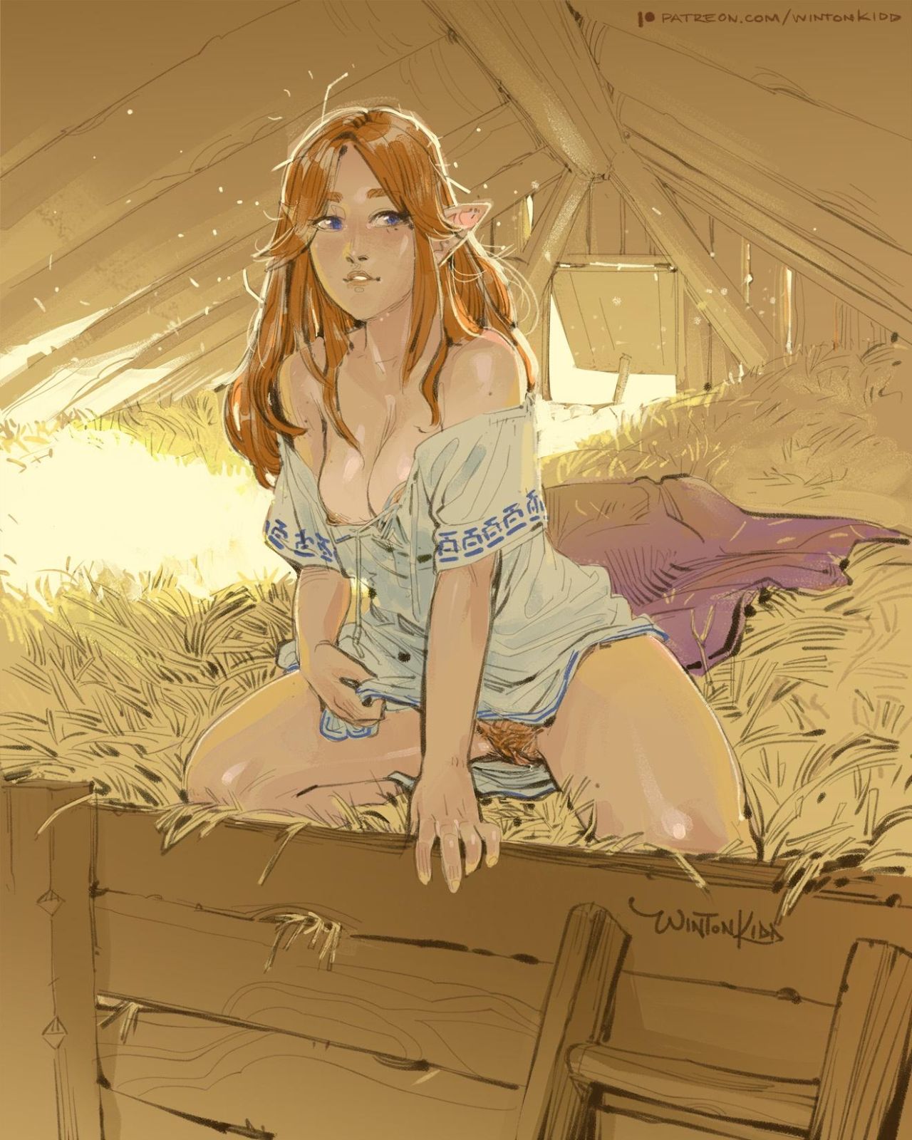 Malon Just Awake [The Legend Of Zelda] - Hentai Blue