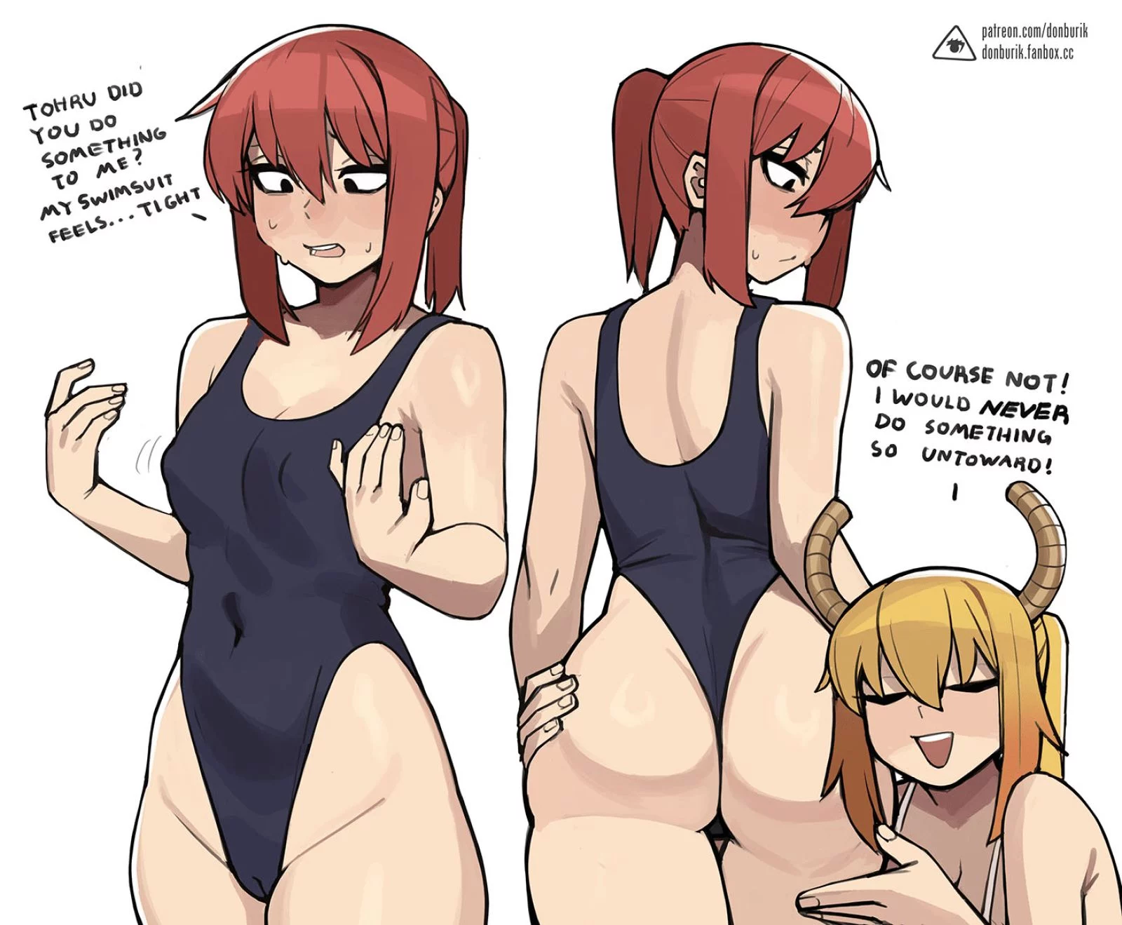 Kobayashi Swimsuit (donburik) [Miss Kobayashi’s Dragon Maid]