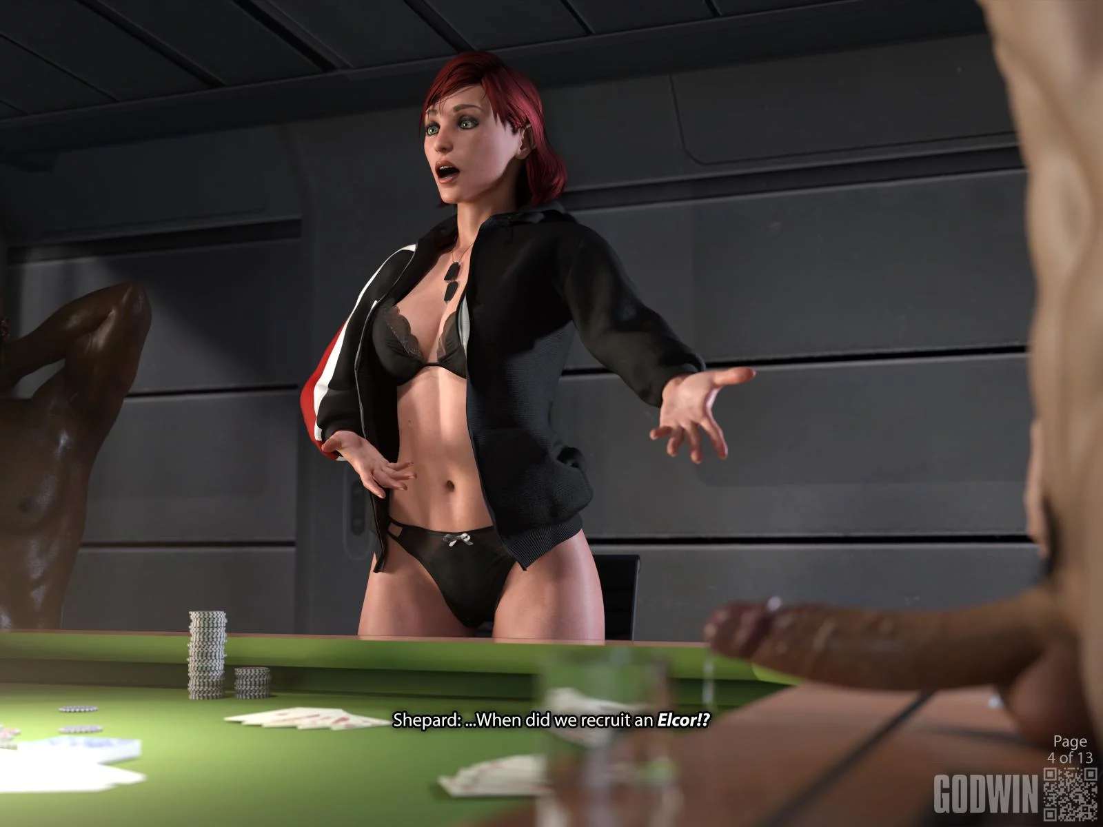 FULL COMIC! "Lucky Hand" feat. Femshep (Godwin) [Mass Effect]