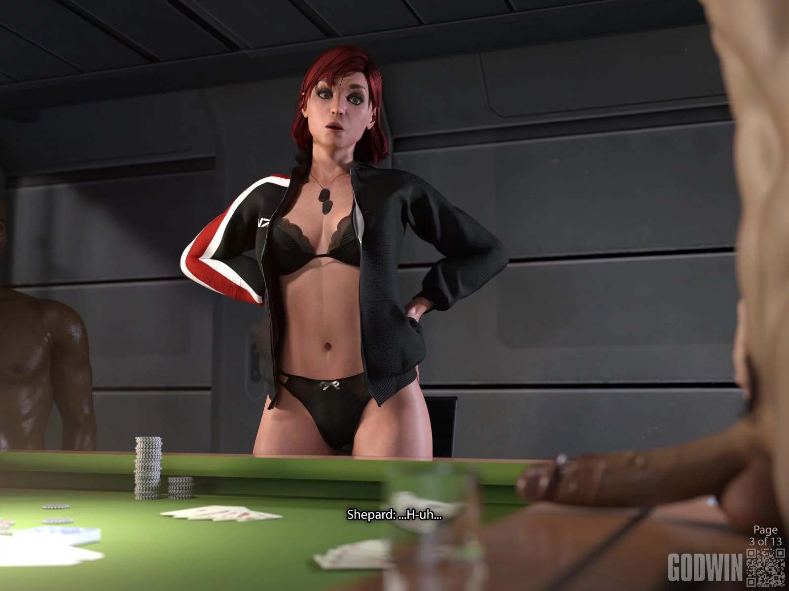 FULL COMIC! "Lucky Hand" feat. Femshep (Godwin) [Mass Effect]