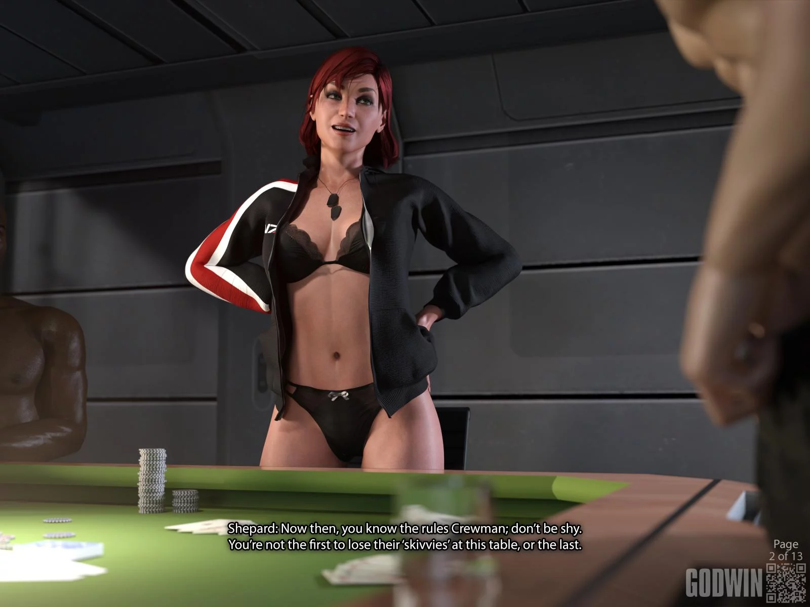 FULL COMIC! "Lucky Hand" feat. Femshep (Godwin) [Mass Effect]