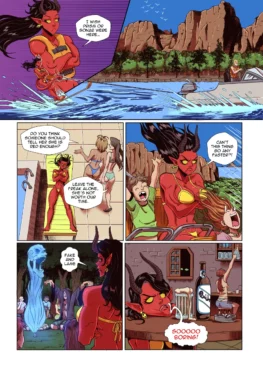 Malevola - Malevola's Vacation - Spooky Island Possession (Ferbiz, Inks by Rorro, SusukiDraws) Full Comic Pages 1-12 [Dispatch]