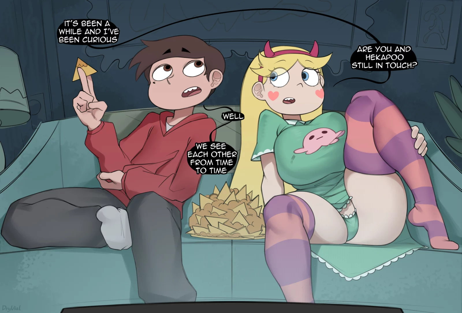Marco seeing Hekapoo (DryVial) [Star vs. The Forces of Evil]