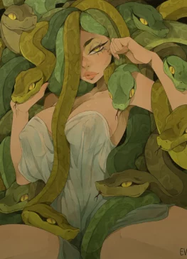 Medusa could make anyone rock hard looking like that (Evviart) [Mythology]