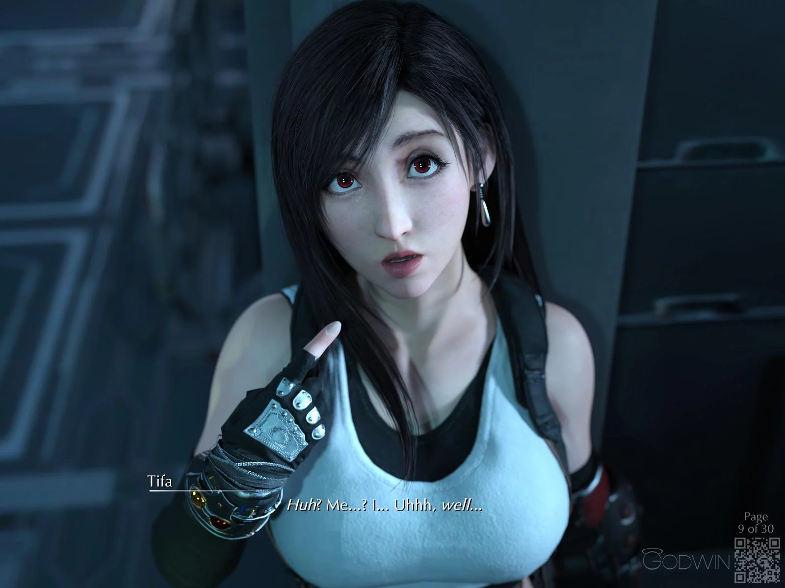 NEW COMIC RELEASE! "Tangents (A Side)" feat. Tifa & Barret / Pages 1 to 15 of 30 (Godwin) [Final Fantasy 7]