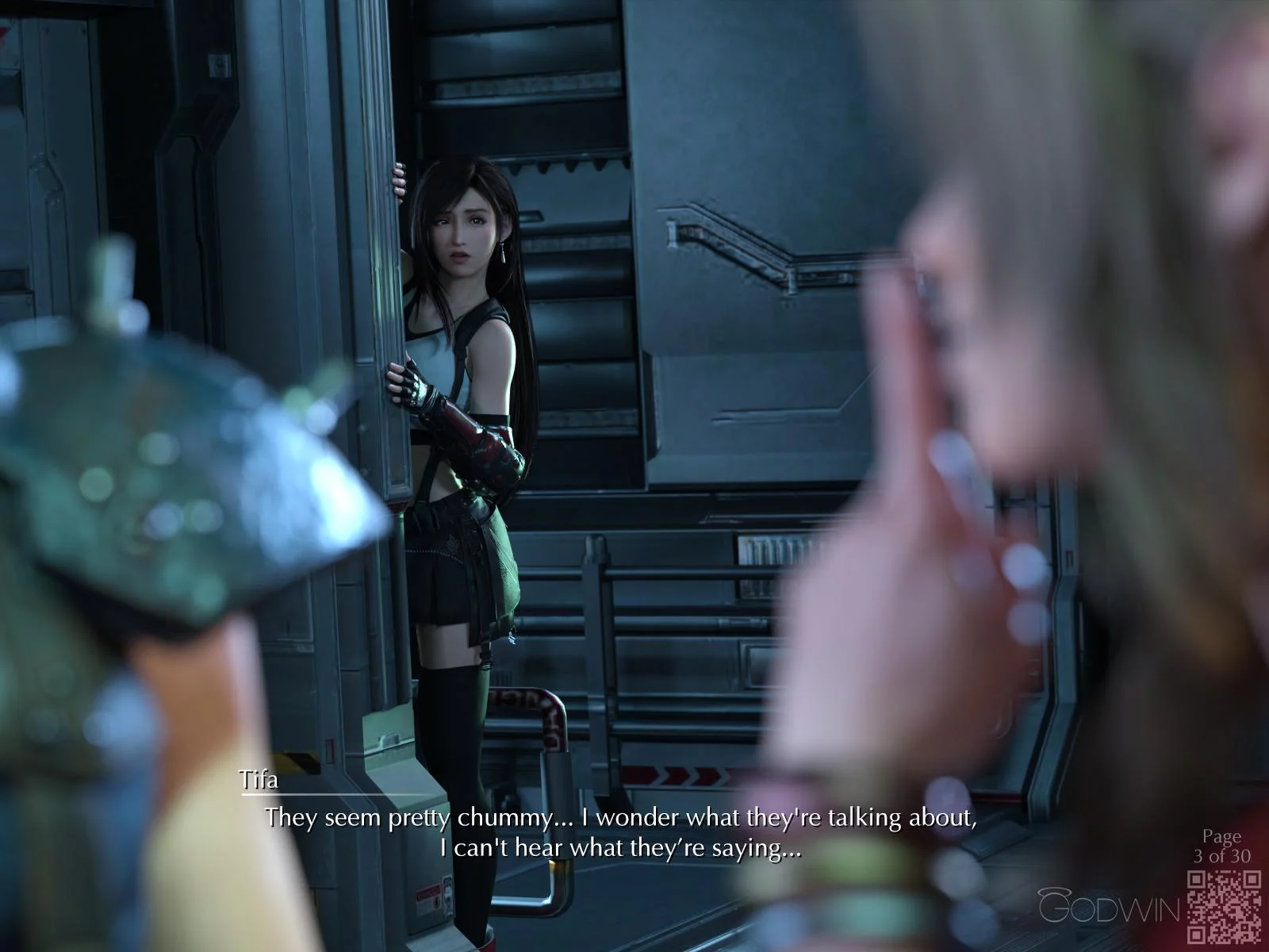 NEW COMIC RELEASE! "Tangents (A Side)" feat. Tifa & Barret / Pages 1 to 15 of 30 (Godwin) [Final Fantasy 7]