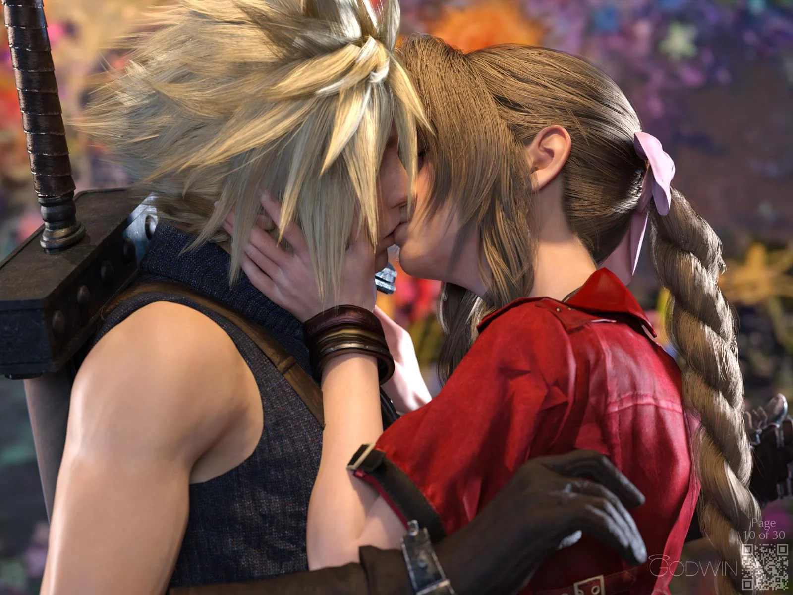 NEW COMIC RELEASE! "Tangents (A Side)" feat. Tifa & Barret / Pages 1 to 15 of 30 (Godwin) [Final Fantasy 7]