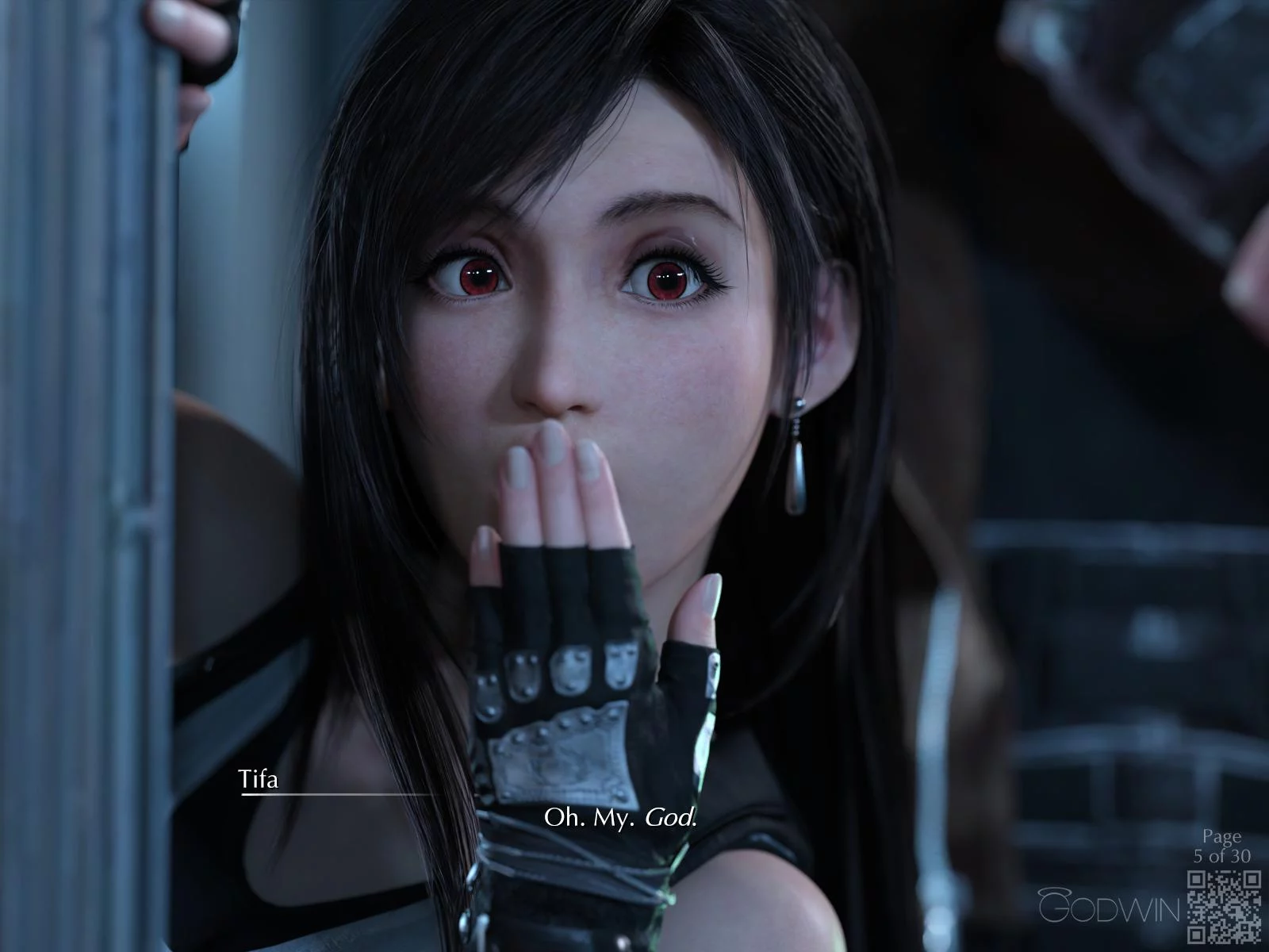 NEW COMIC RELEASE! "Tangents (A Side)" feat. Tifa & Barret / Pages 1 to 15 of 30 (Godwin) [Final Fantasy 7]