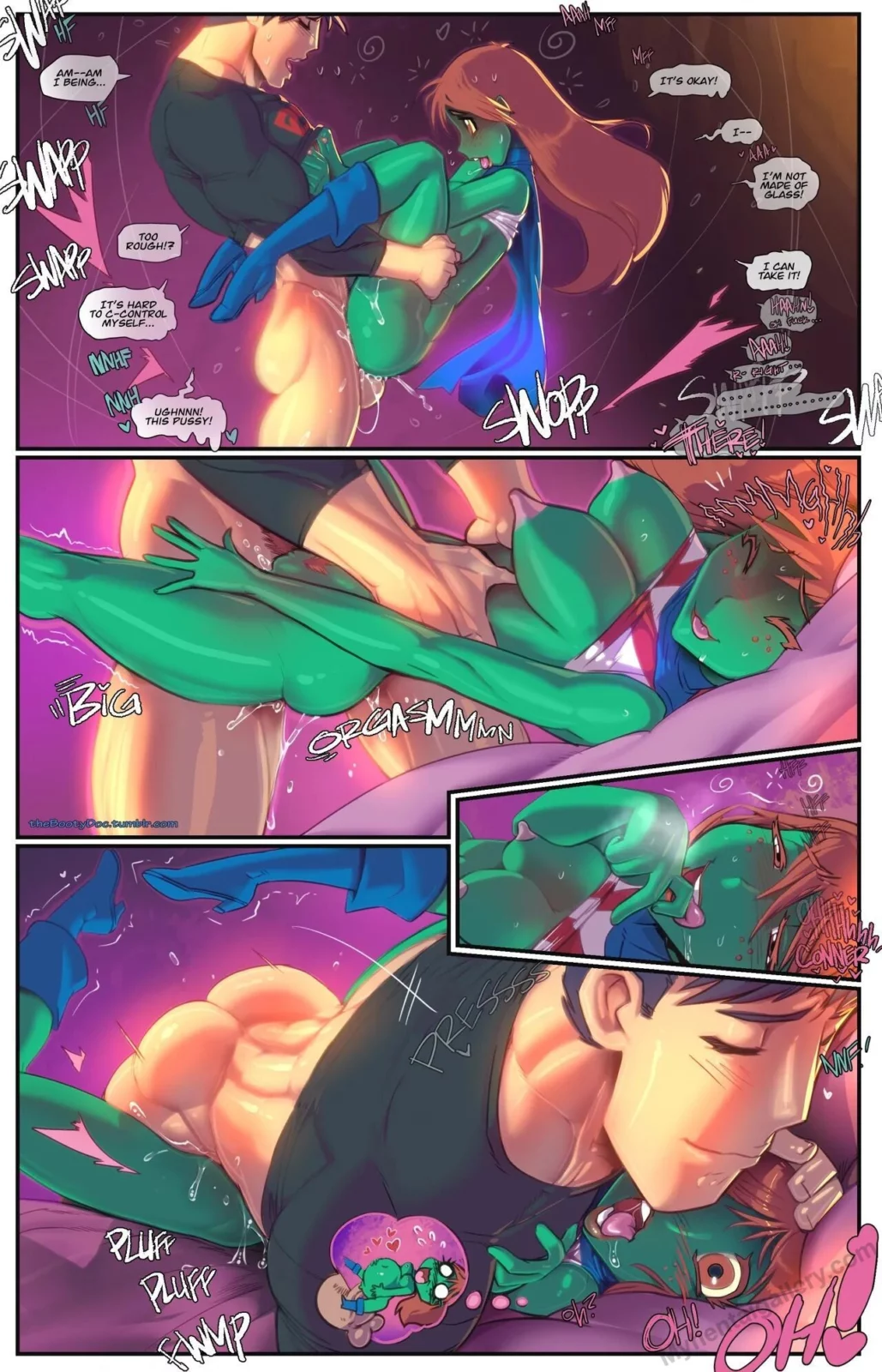 Superboy and Miss Martian (Young Justice) [Fred Perry]