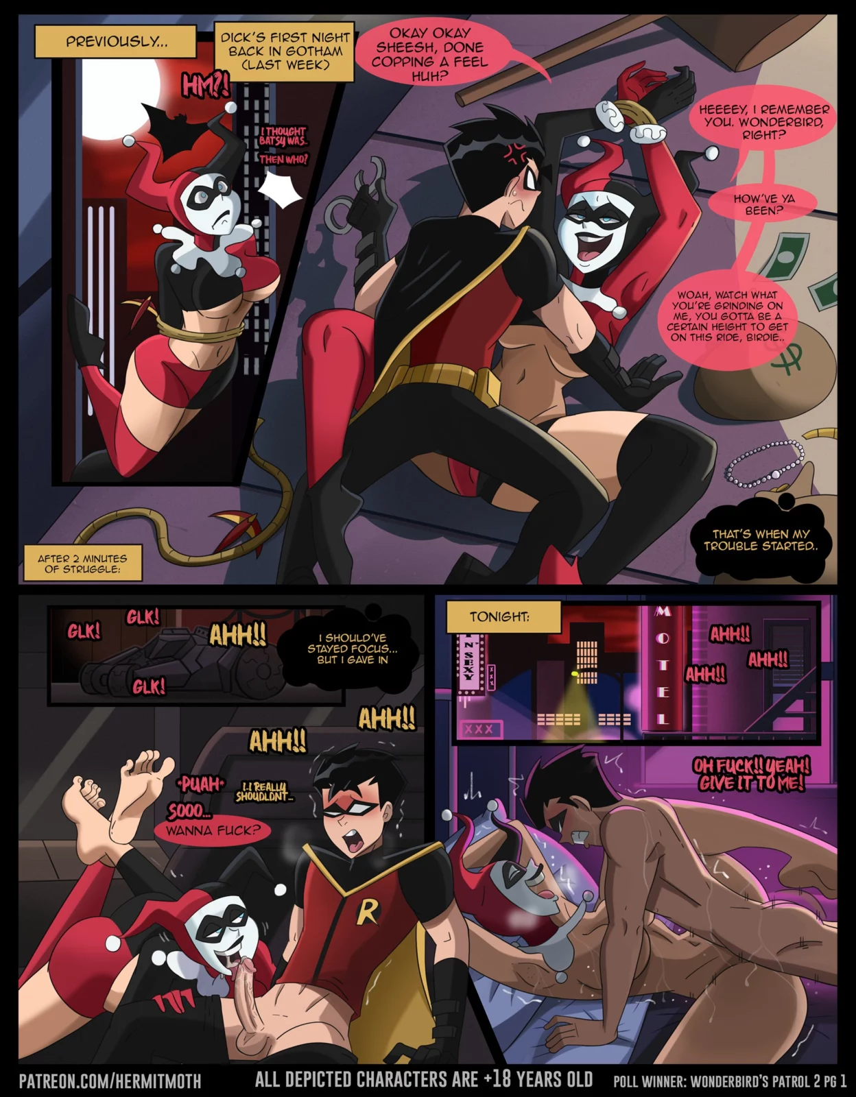 Taking Harley for a ride ft. Robin (Hermit Moth) [DC Comics]