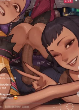 zoey, rumi, and mira streaming live (asura) [kpop demon hunters]