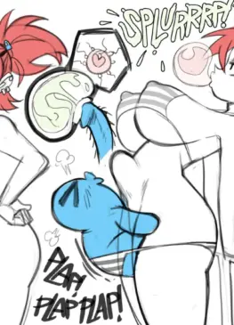 Bloo filling Frankie (gerph) [fosters home for imaginary friends]