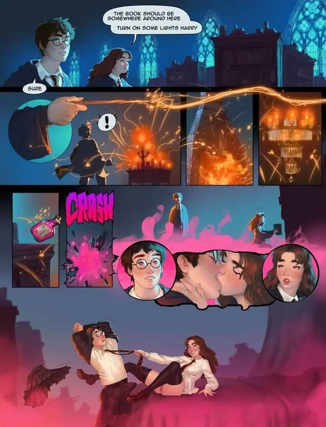 Harry and Hermione in the Room of Requirements [Joixxx] (Harry Potter)
