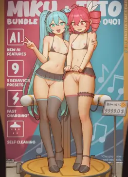Hatsune Miku and Kasane Teto [Vocaloid] (Bartolomeobari)