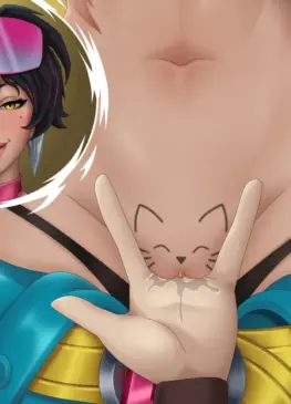 Jubilee and Peni Cat Bite (Spellcasterknight) [Marvel Rivals]