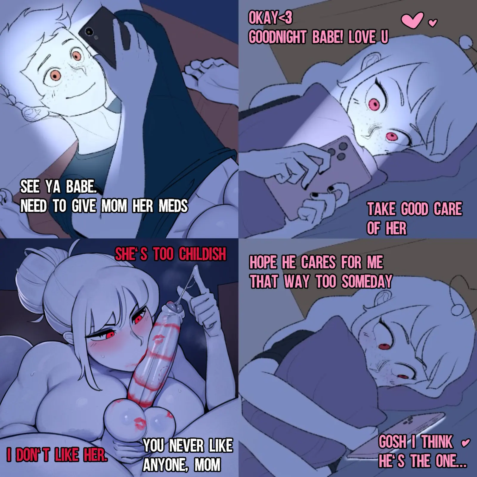 Mother Doesn't Aprrove (CathriellRue) [Couple Texting Meme]