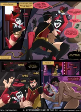 Robin and Harley Quinn in The Wonderbird's Patrol (Hermitmoth) [Batman/DC Comics]