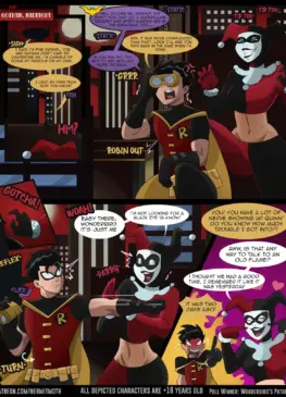 Robin and Harley Quinn in The Wonderbird's Patrol (Hermitmoth) [Batman/DC Comics]