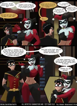Robin and Harley Quinn in The Wonderbird's Patrol (Hermitmoth) [Batman/DC Comics]