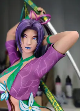 3D Printed and Painted Psylocke (SK Printing) [Marvel Rivals]