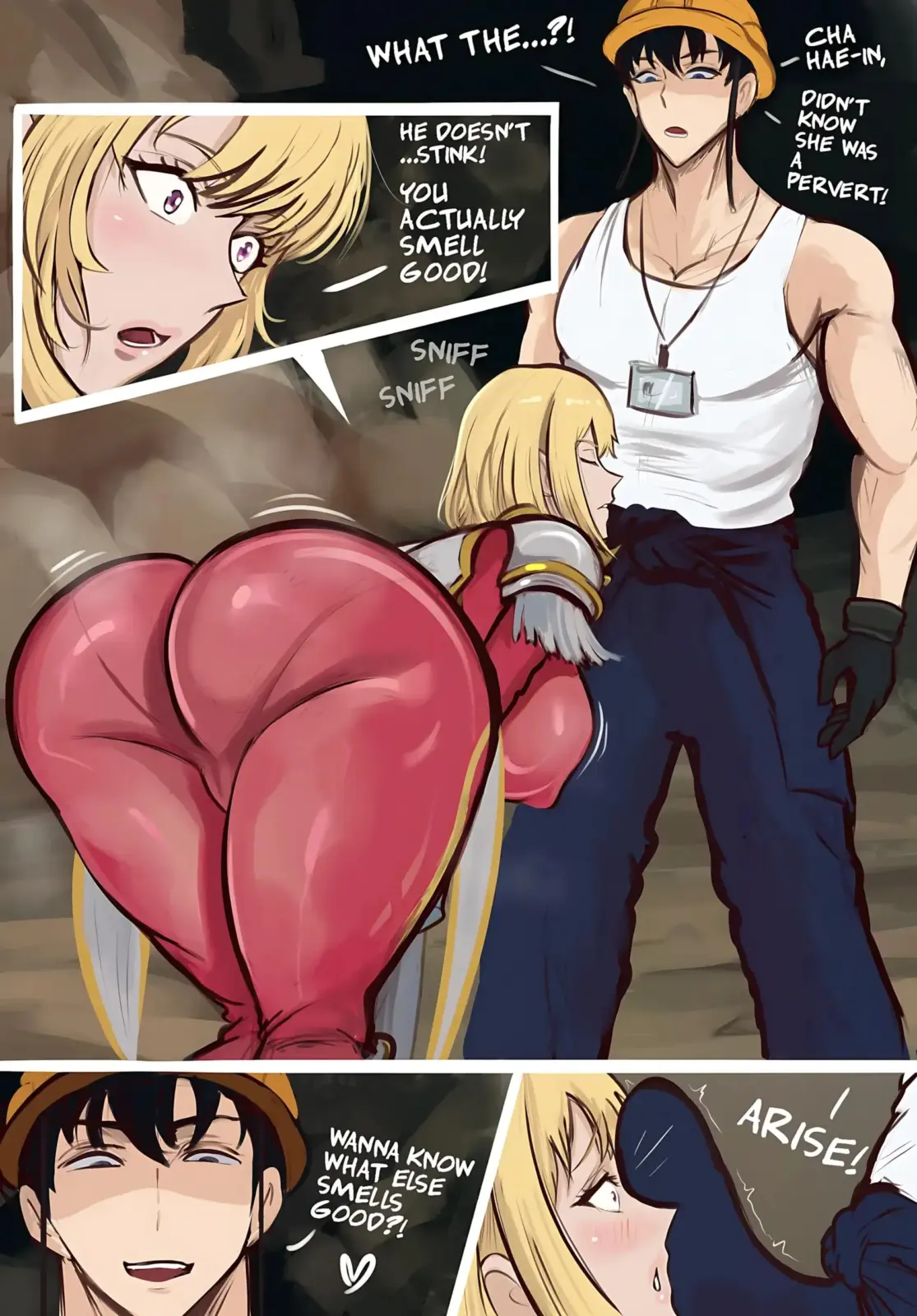Cha Hae in taking it like a champ (ARACHNART) [Solo Leveling]