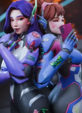 Dmon & Dva(@SovftwareNSFW)[Overwatch]