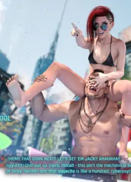 Full Comic: "Pool Gonks" - V x Jackie Welles (Godwin) [Cyberpunk 2077]