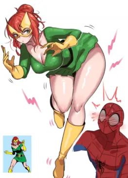 Jean Grey and Spider-Man (Aka Mochi Chan) [Spider-Man]