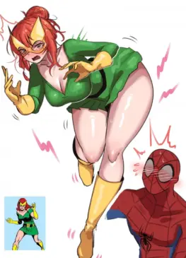 Jean Grey and Spider-Man (Aka Mochi Chan) [Spider-Man]
