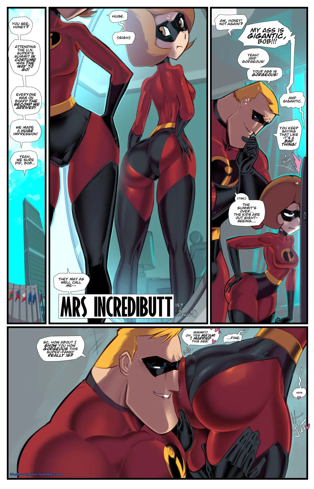 Mrs. Incredibutt [The Incredibles] (Bootydoc)
