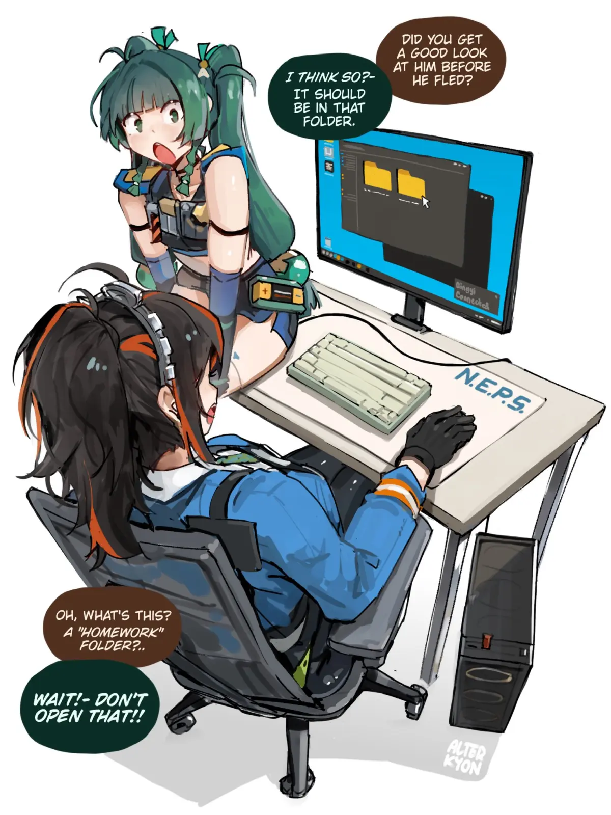 Qingyi's "Homework" Folder (Alterkyon) [Zenless Zone Zero]