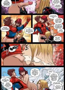 Spider-Man banging Emma Frost, Jean Grey, and Magik (Tracy Scops) [Spider-Man, X-Men]