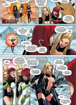Spider-Man banging Emma Frost, Jean Grey, and Magik (Tracy Scops) [Spider-Man, X-Men]