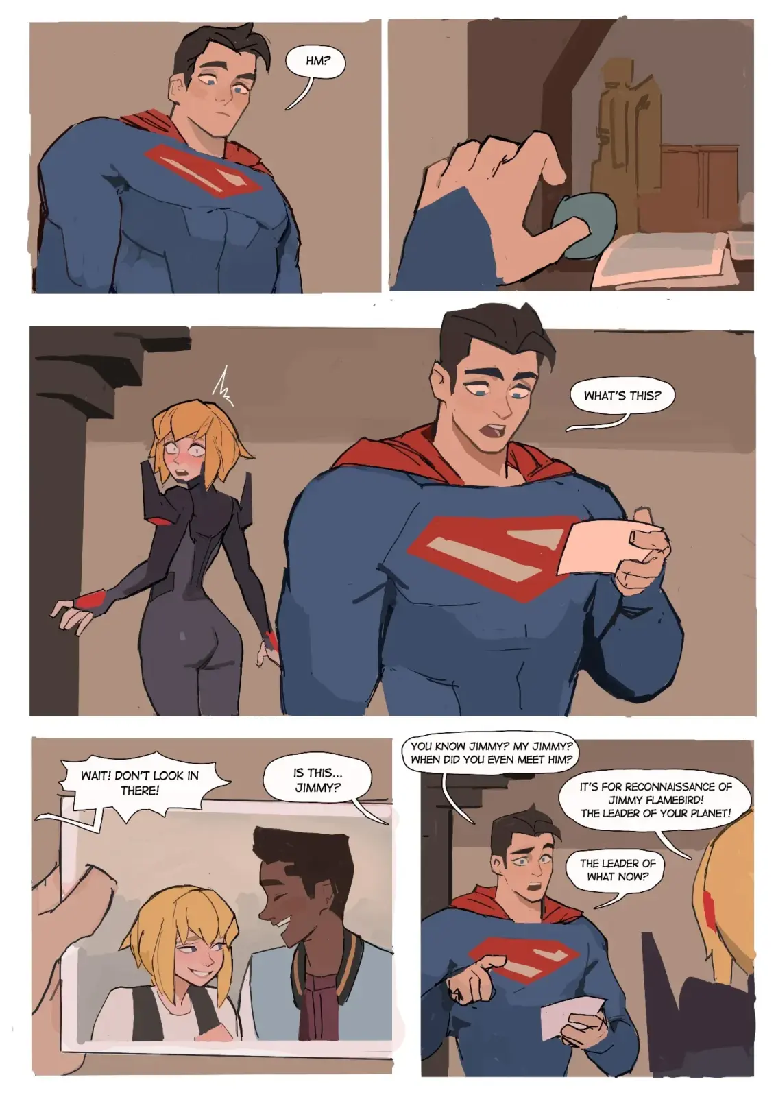 Supergirl - Kara's secret photos with Jimmy Olsen (Amugea) [DC, My Adventures With Superman]