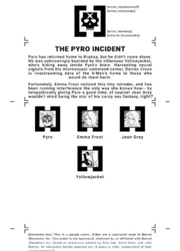 [X-Men] The Pyro Incident Porn Comic starring Pyro, Jean Grey, Emma Frost, Yellowjacket (Story: Lety Does Stuff, Tracy Scops, Art: Llamaboy, Colors: Thunkstudio)