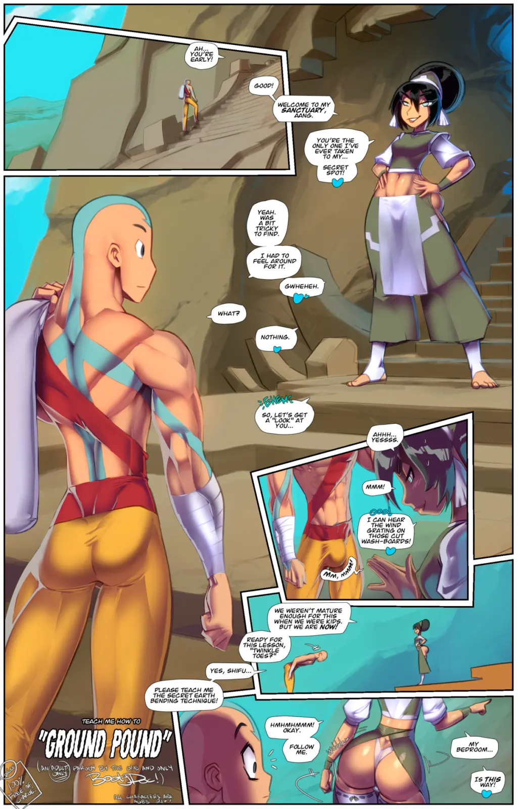 Aang x Toph x Katara [Avatar: The Last Airbender] (Fred Perry)