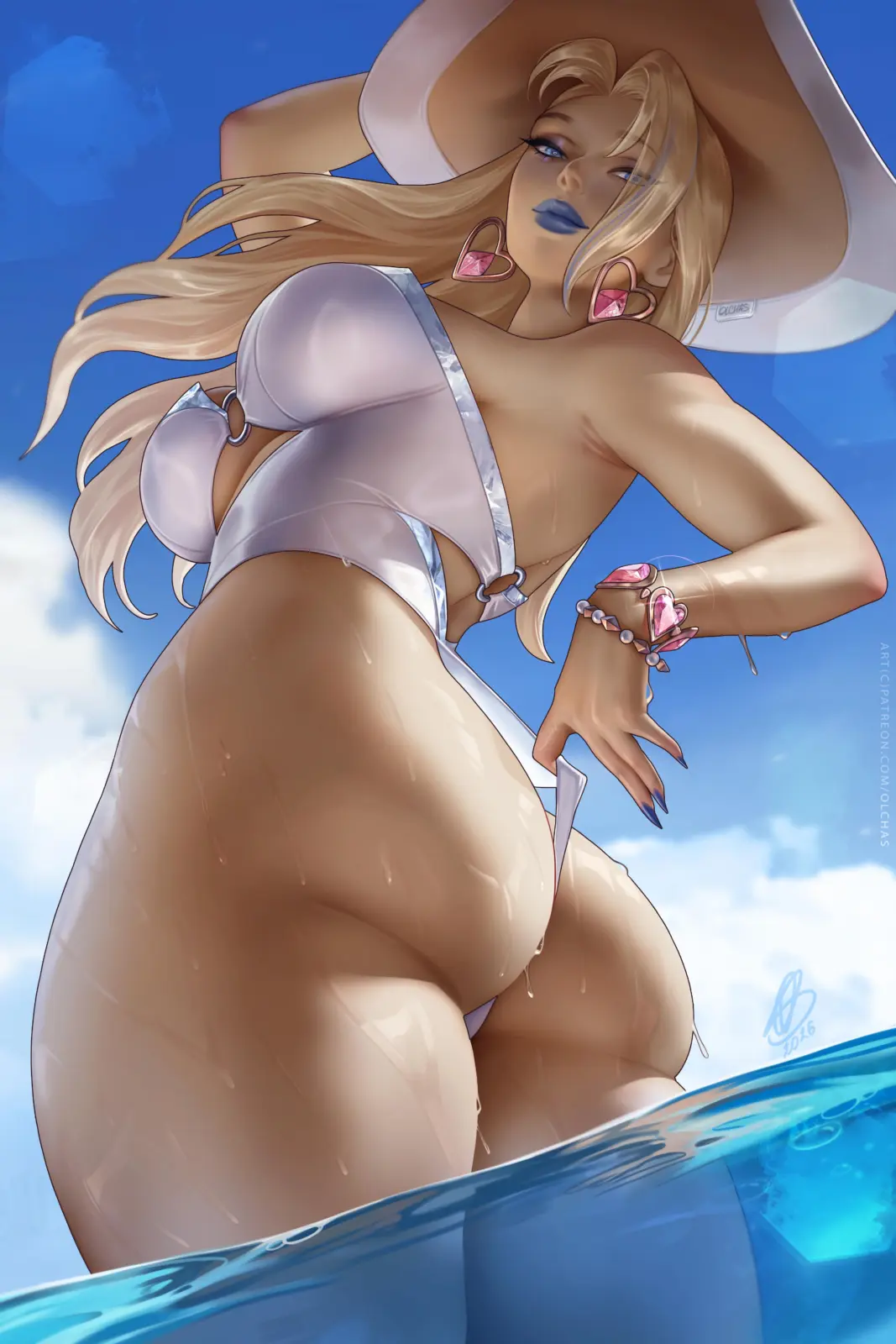 Emma Frost thicc ass (OlchaS) [Marvel Rivals]