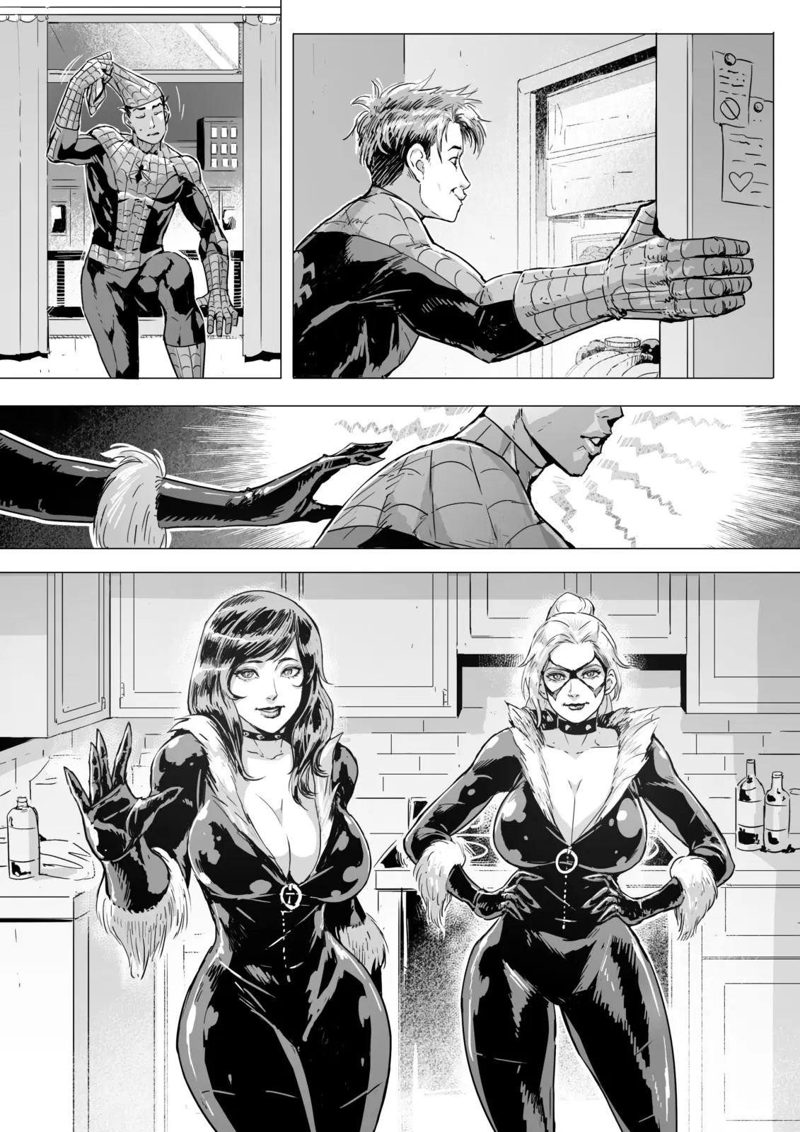 Peter's dream with Mary Jane and Black Cat [Marvel] (Cirenk)