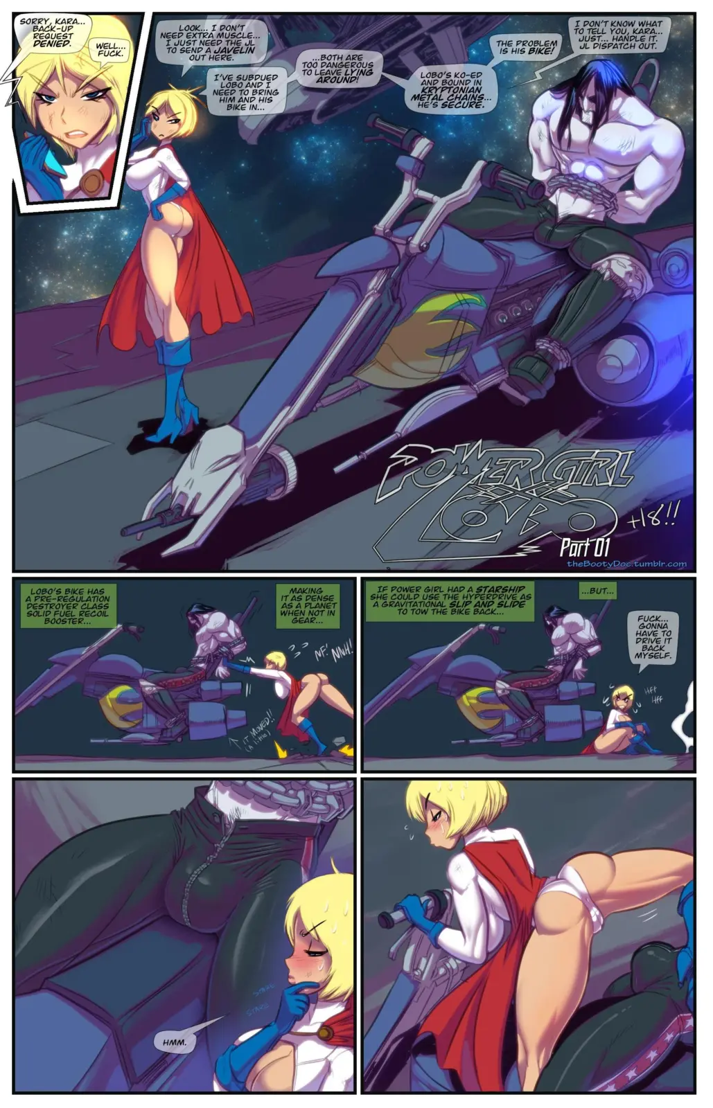Power Girl x Lobo [DC COMICS] (Fred Perry)
