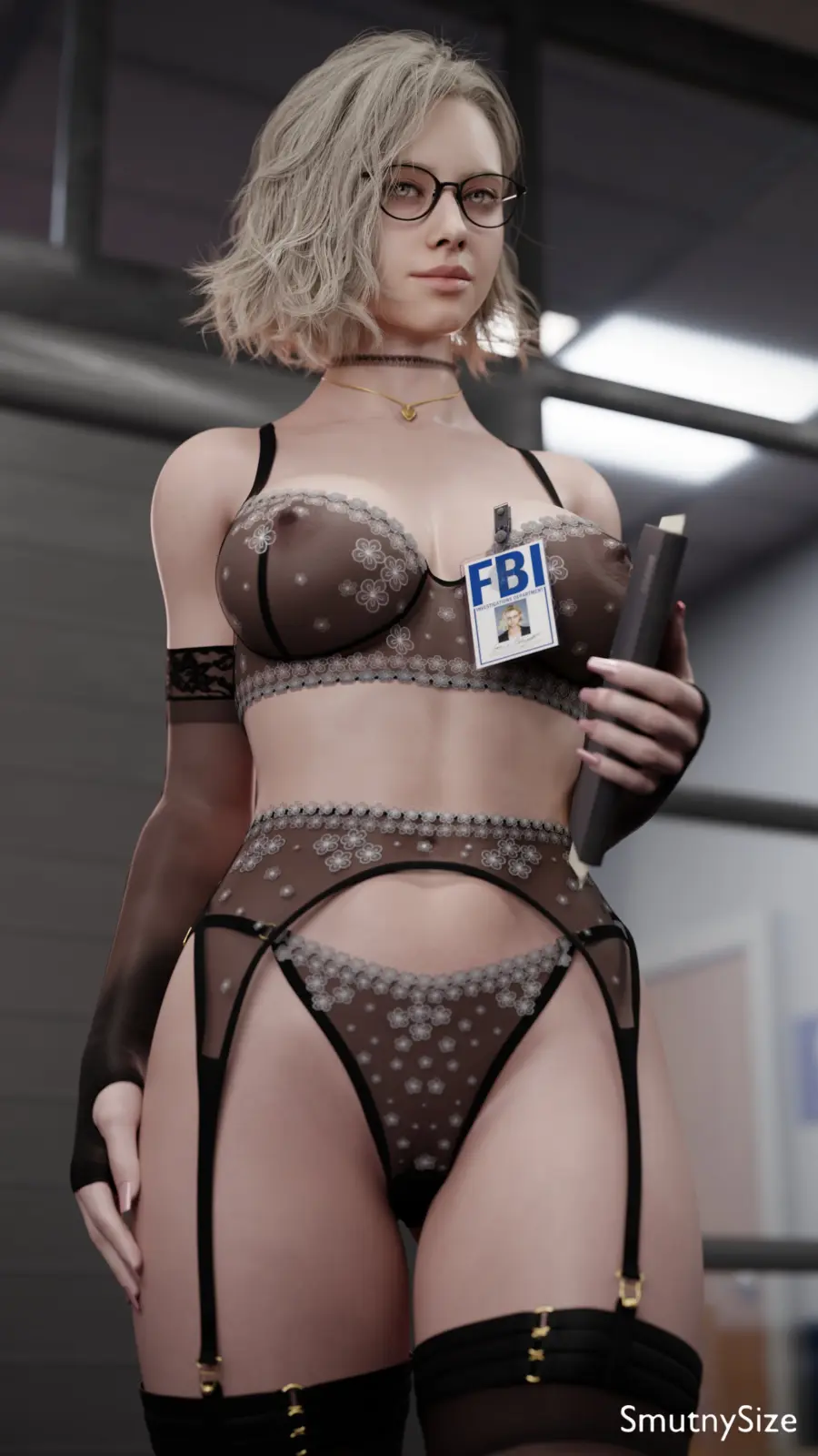 Grace in Sheer Lingerie (SmutnySize) [Resident Evil]