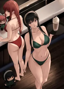Makima & Yor Waifu Cafe (FuyushiTOllie) [Chainsaw Man x Spy x Family]