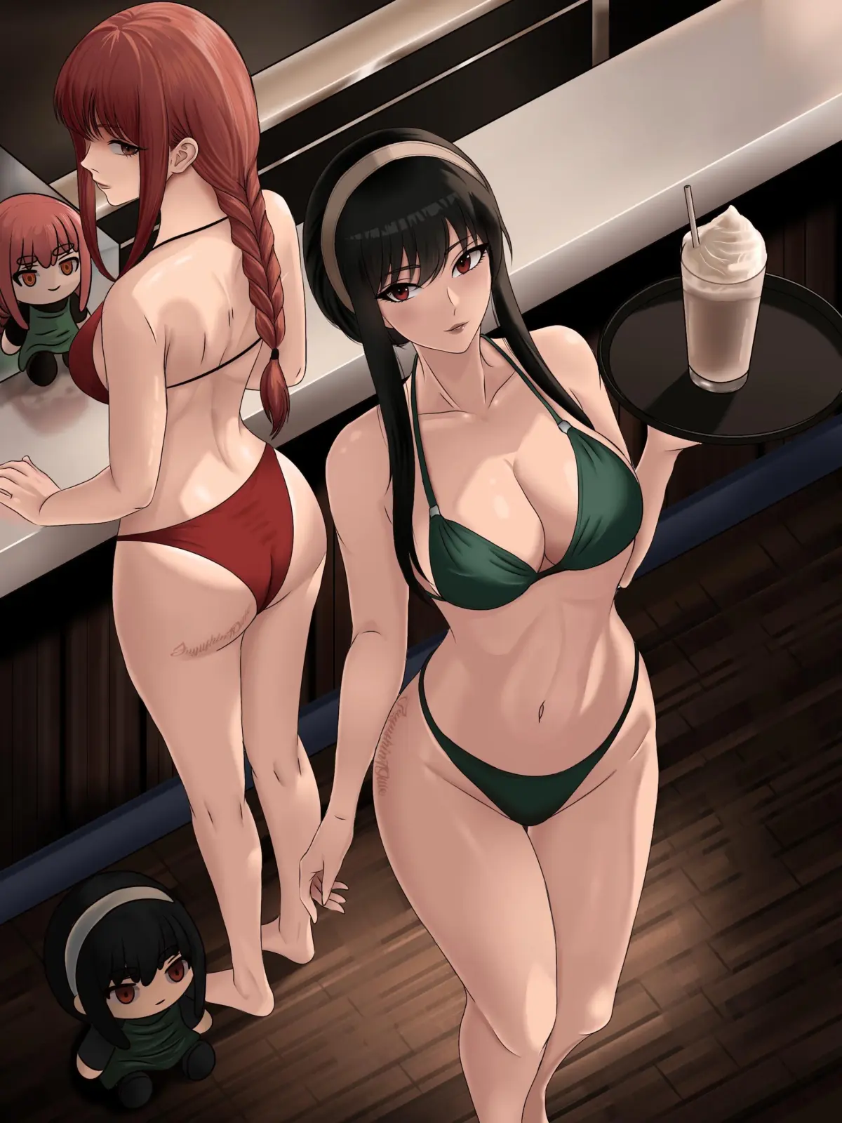 Makima & Yor Waifu Cafe (FuyushiTOllie) [Chainsaw Man x Spy x Family]