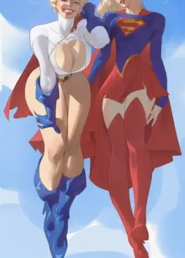 PowerGirl & SuperGirl Tag-team! [SuperMan] (Saigalisk)