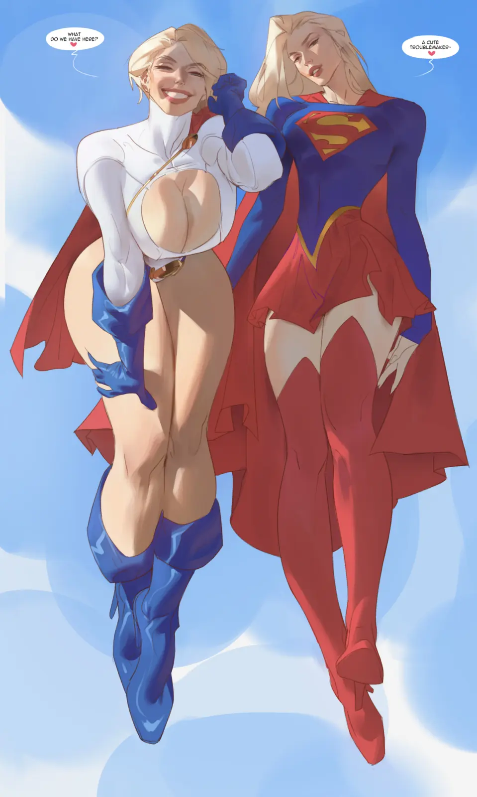 PowerGirl & SuperGirl Tag-team! [SuperMan] (Saigalisk)