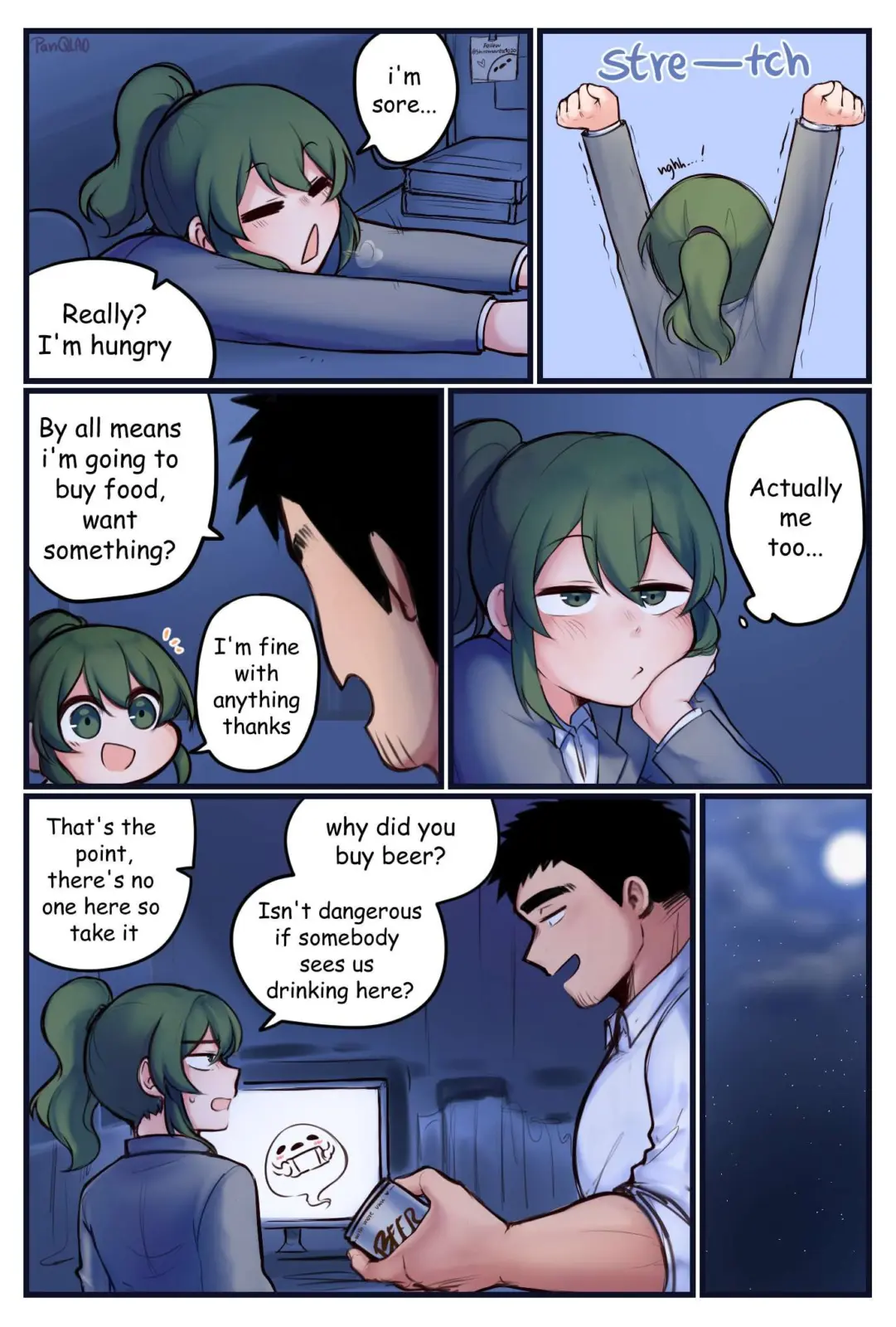 night at the office with futaba (PanQLAO) [my senpai is annoying]